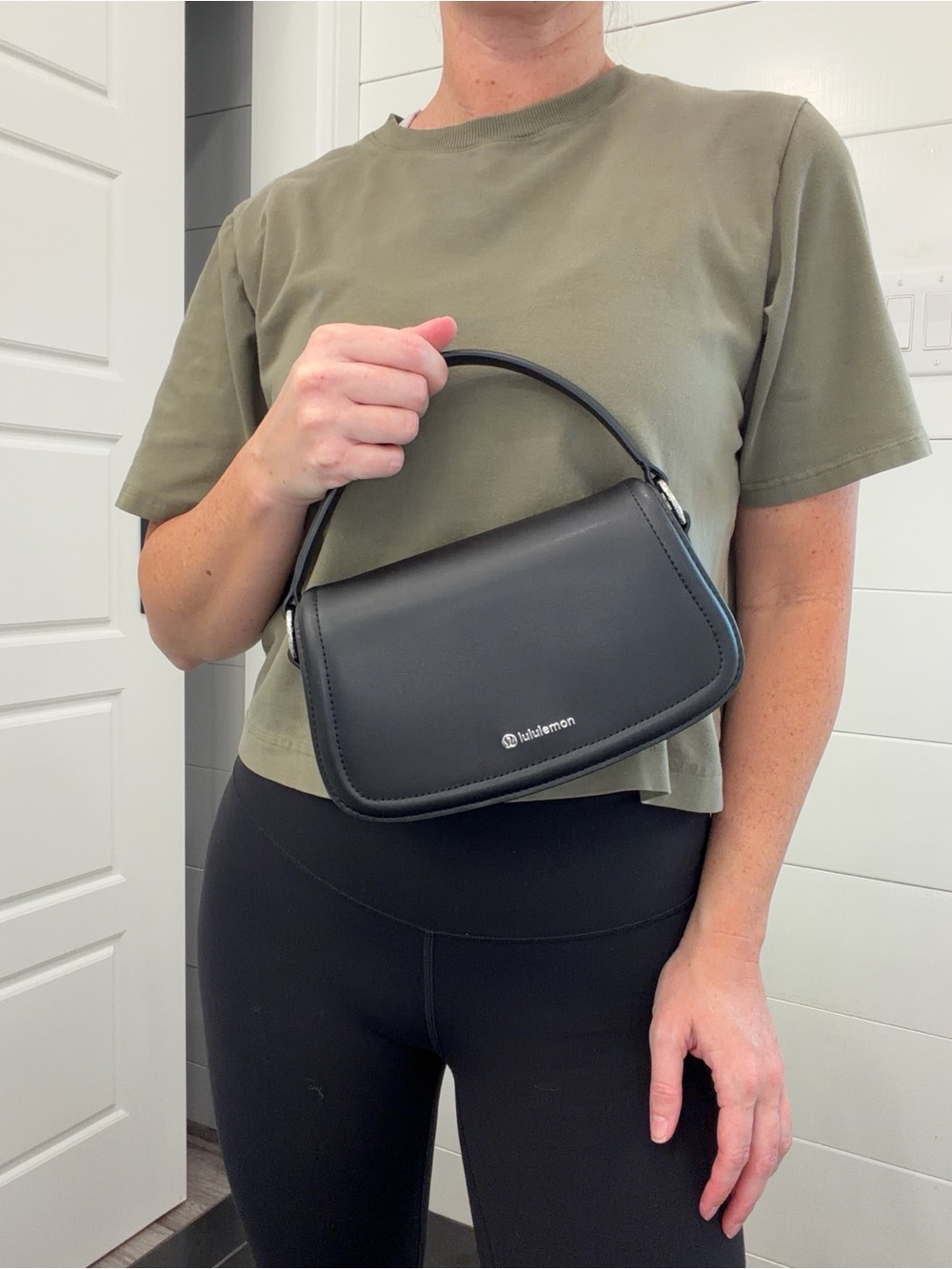 lululemon athletica Black Leather-Look Crossbody with Detachable Mini Pouch - Picture 4 of 8